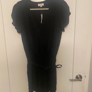 Loft Outlet Black Wrap Romper